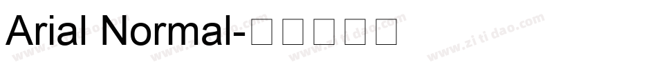 Arial Normal字体转换